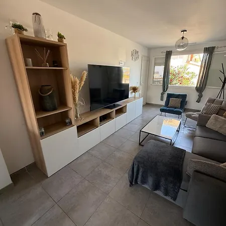 Apartment 3 Pieces Climatise, Terrasse, Equipe, A 10 Minutes Des Plages Et De Montpellier
